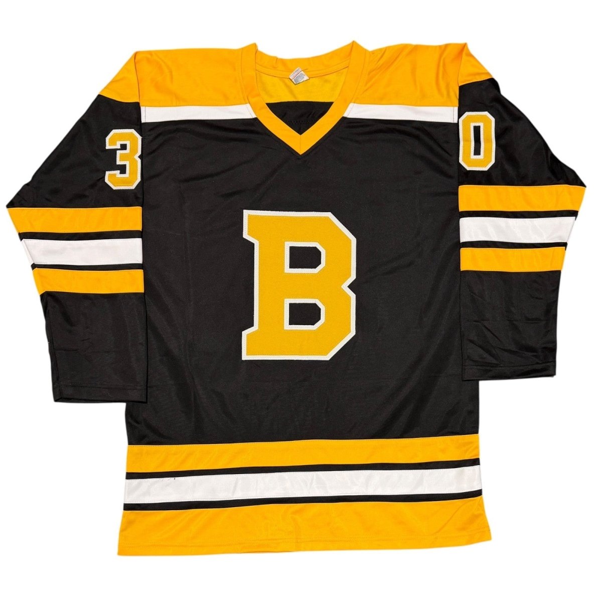 Tim Thomas Signed Bruins Custom Jersey w/ 2009 2011 Vezina Beckett Wit BAS COA