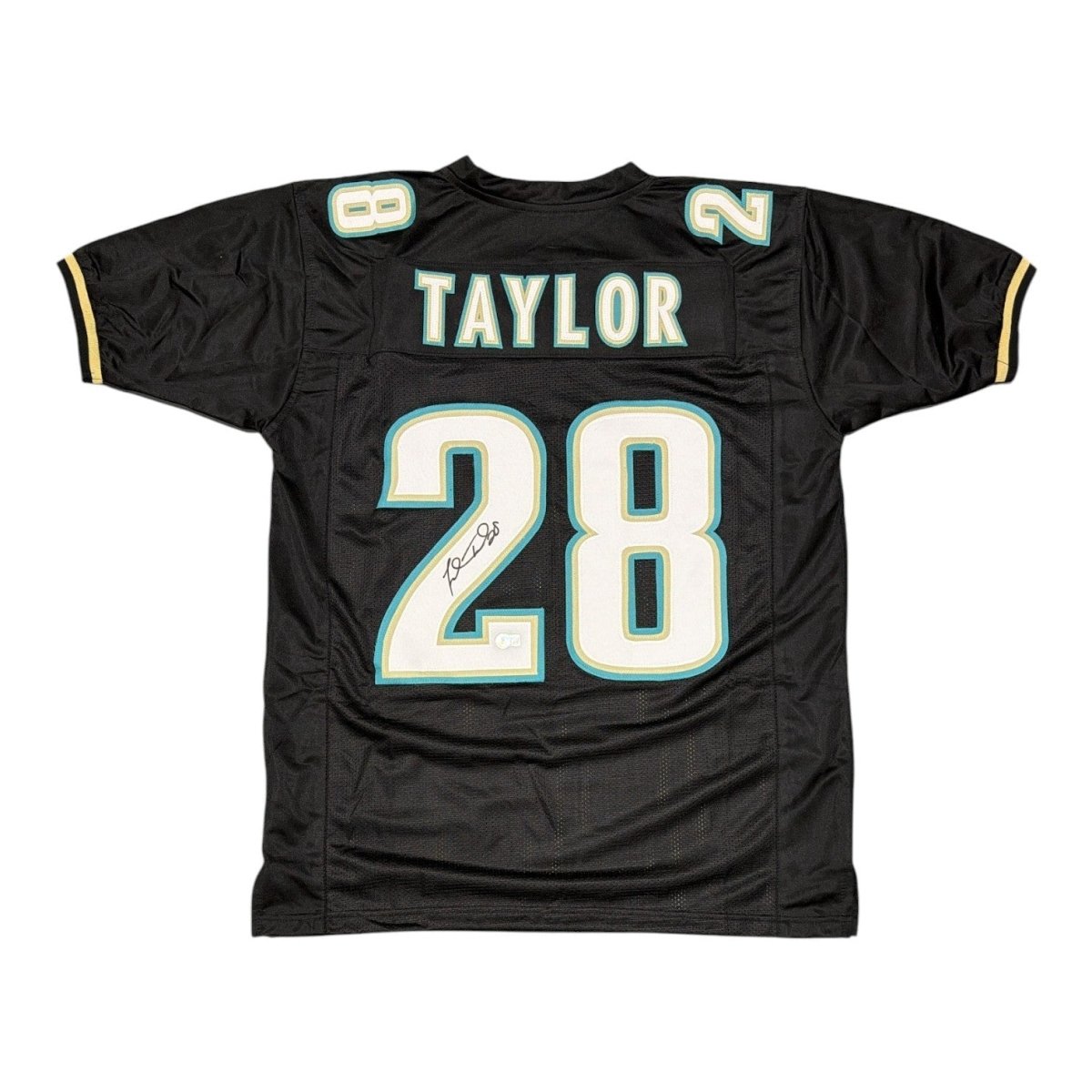 Fred Taylor Signed Jacksonville Jaguars Custom Jersey Beckett Witness BAS COA