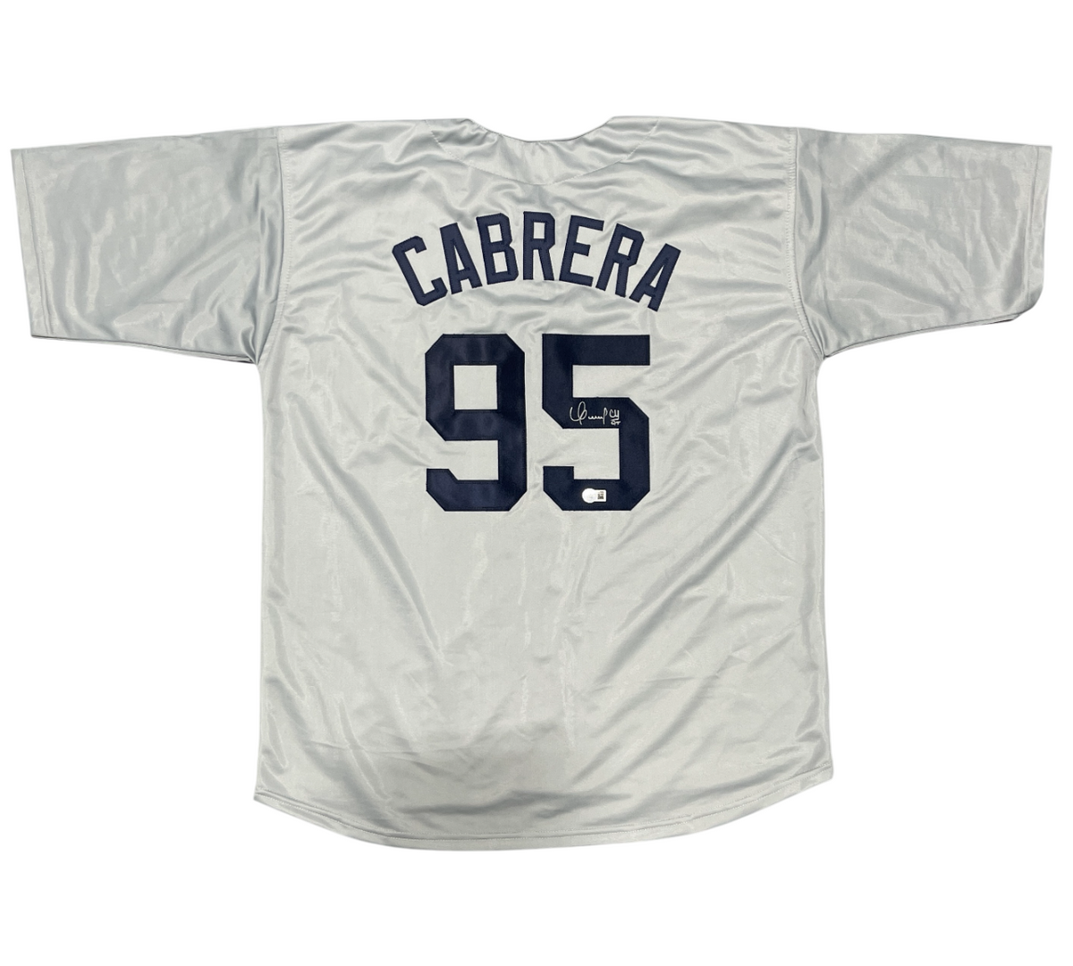 Oswaldo Cabrera Signed New York Yankees Custom Jersey Beckett Witness BAS COA