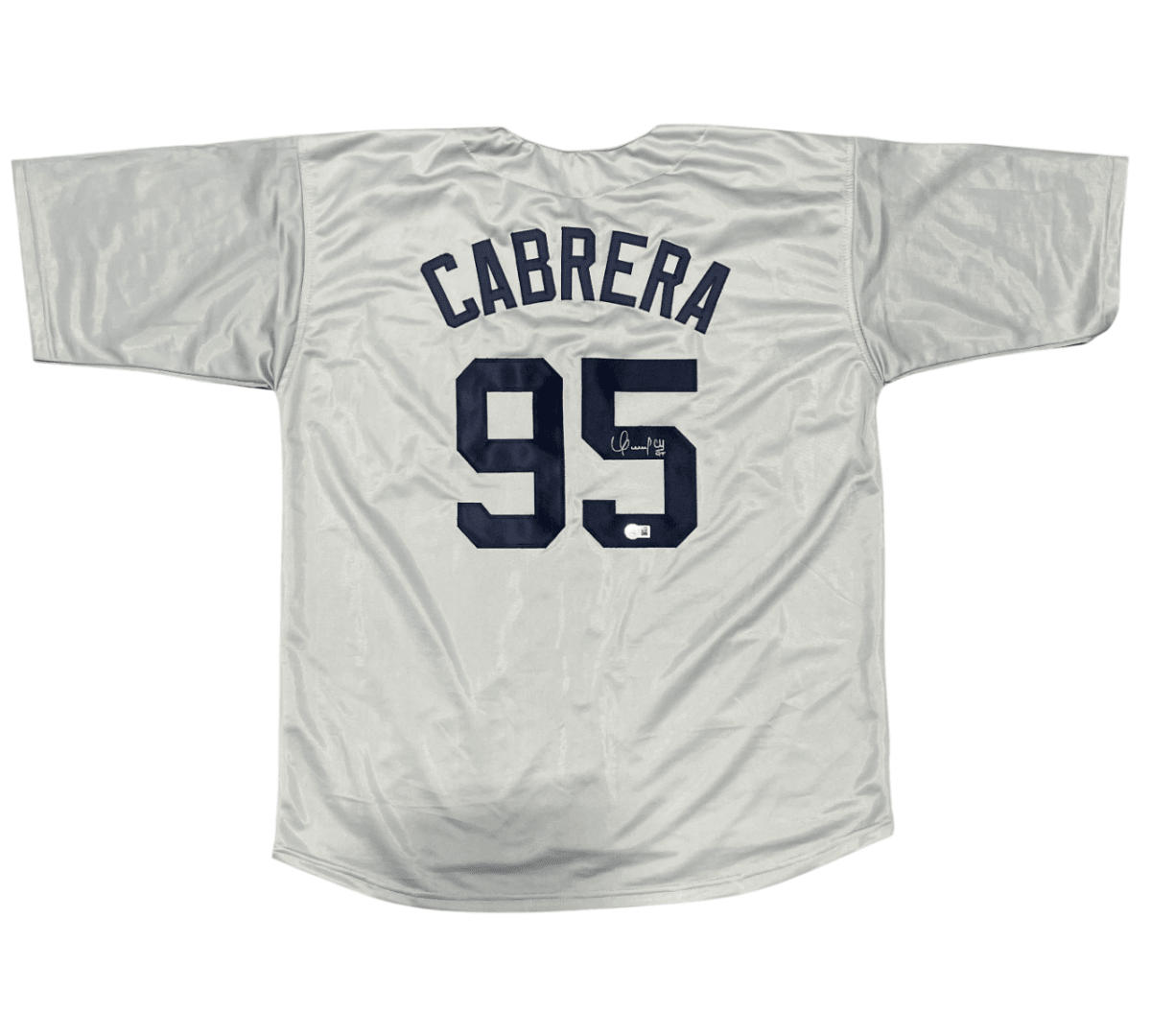 Oswaldo Cabrera Signed New York Yankees Custom Jersey Beckett Witness BAS COA