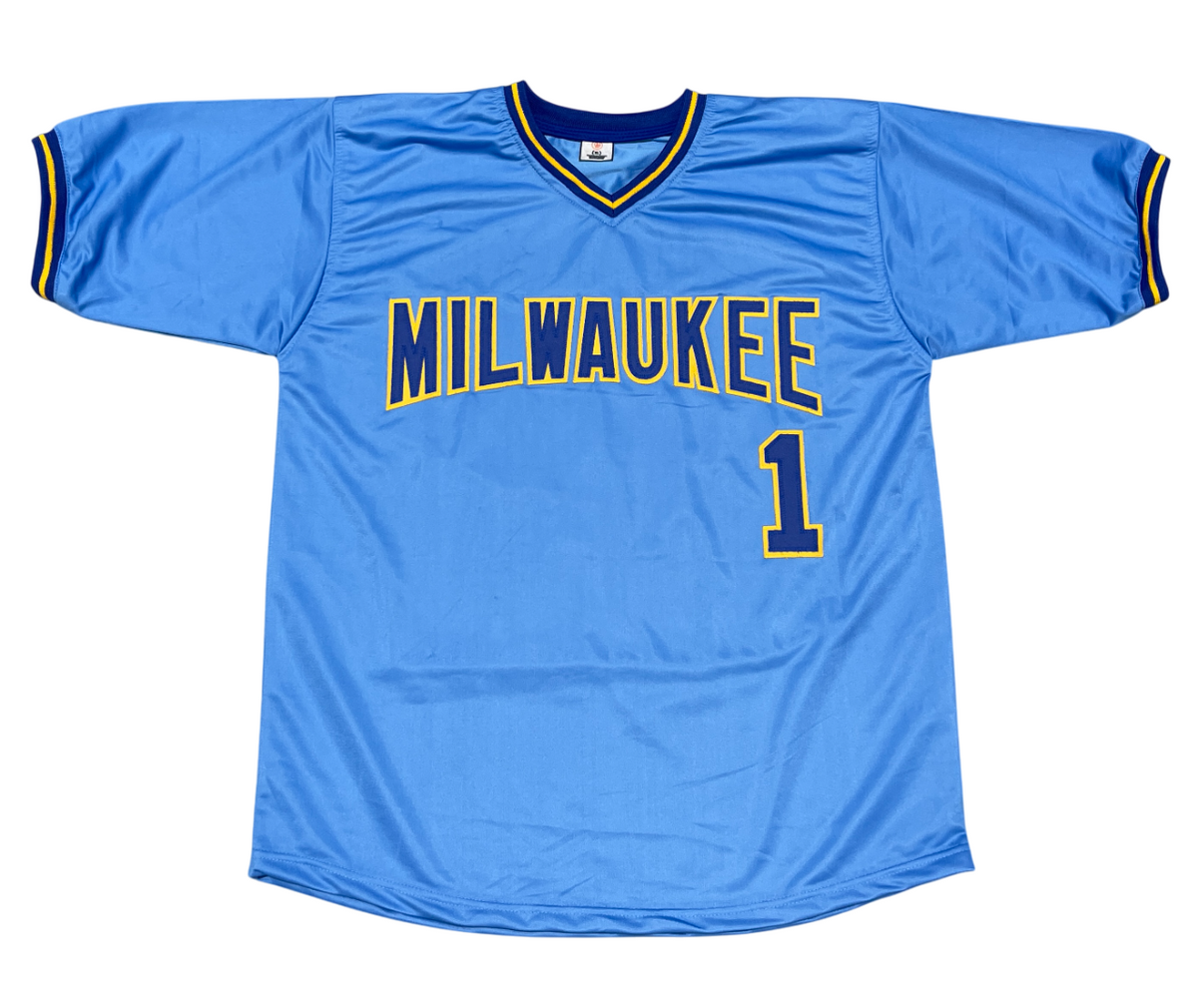 Gary Sheffield Signed Milwaukee Brewers Custom Jersey Beckett Witness BAS COA