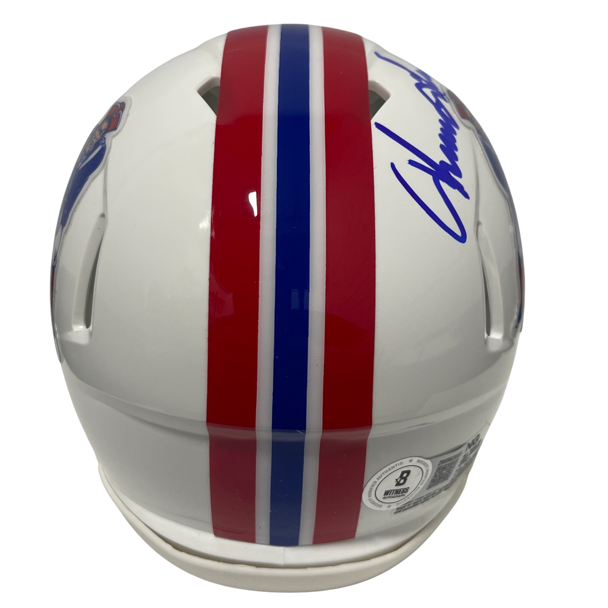 Irving Fryar Signed Patriots TB Mini Helmet w/ 84 #1 Pick Beckett Wit BAS COA