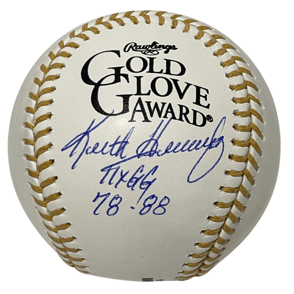 Keith Hernandez Signed Gold Glove Logo Baseball w 11x GG 78-88 Beckett W BAS COA