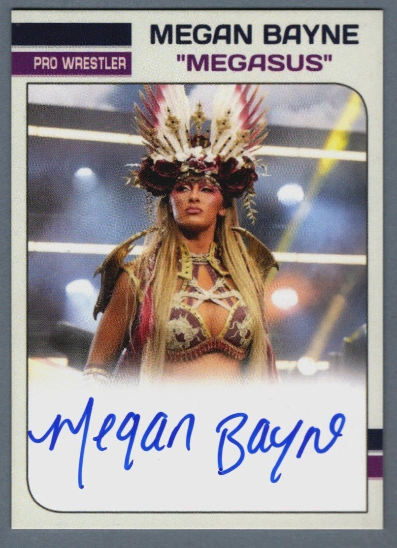 Megan Bayne AEW Signed Autographed Custom Card Auto LSCM COA