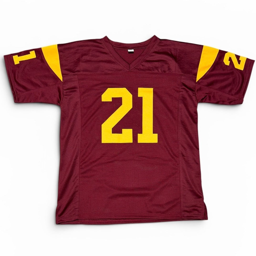 LenDale White Signed USC Trojans Custom Jersey Beckett Witness BAS COA