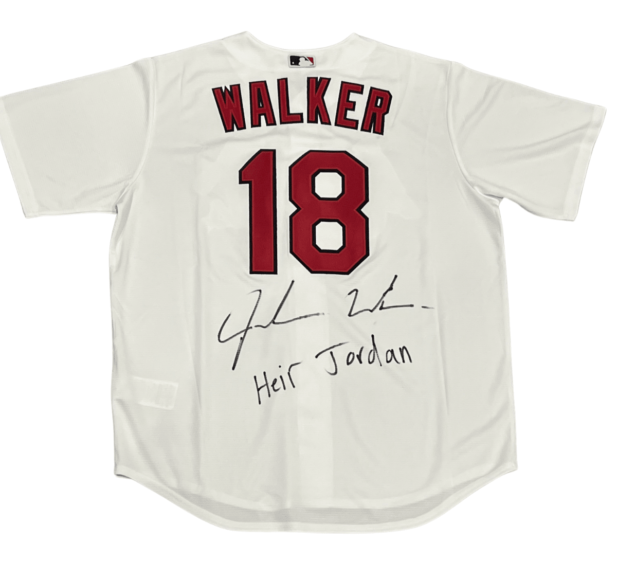 Jordan Walker Signed Auto Cardinals Official Nike Jersey "Heir" Beckett BAS COA