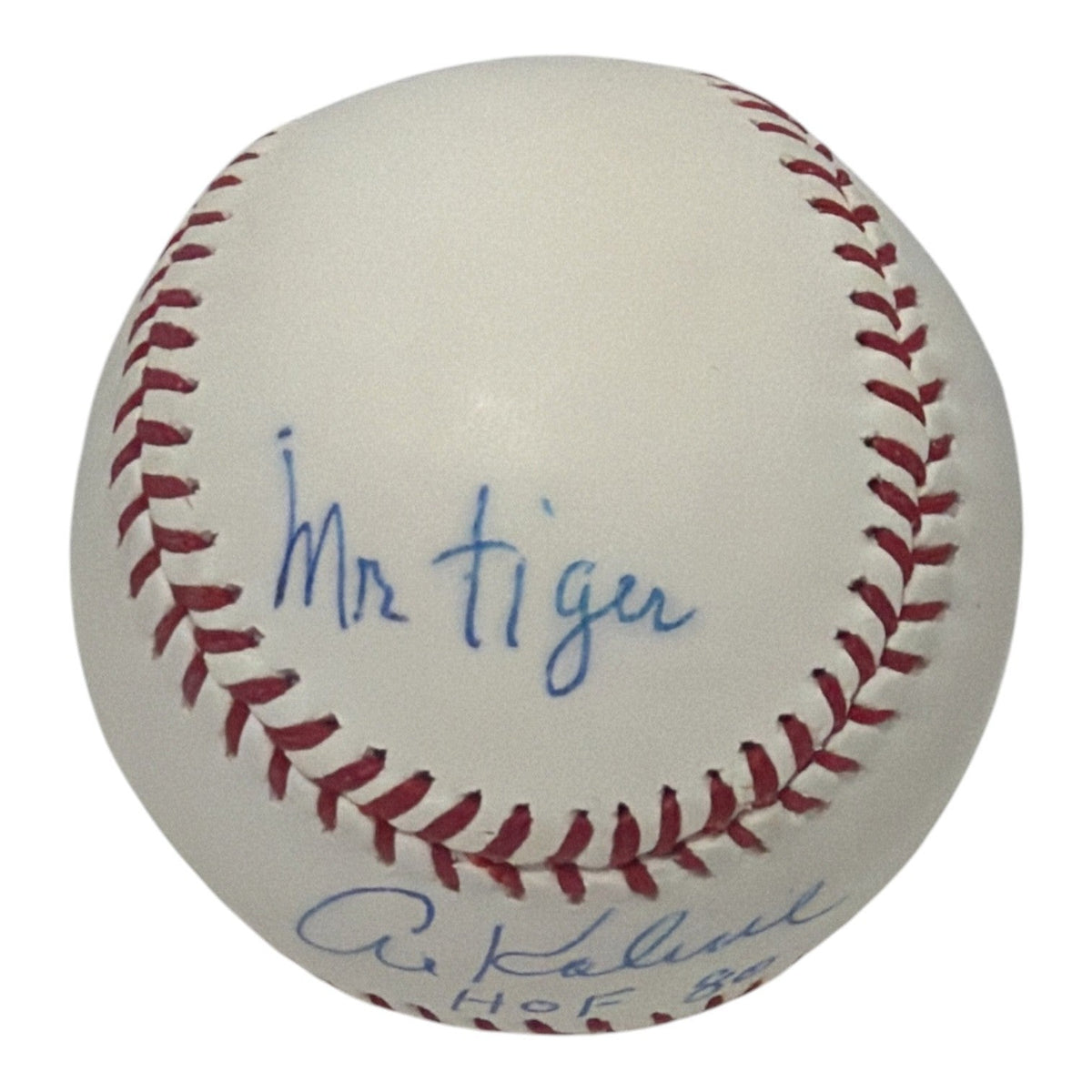 Al Kaline Signed Autographed ROMLB Baseball w/ 4x Ins STEINER COA Detroit Tigers