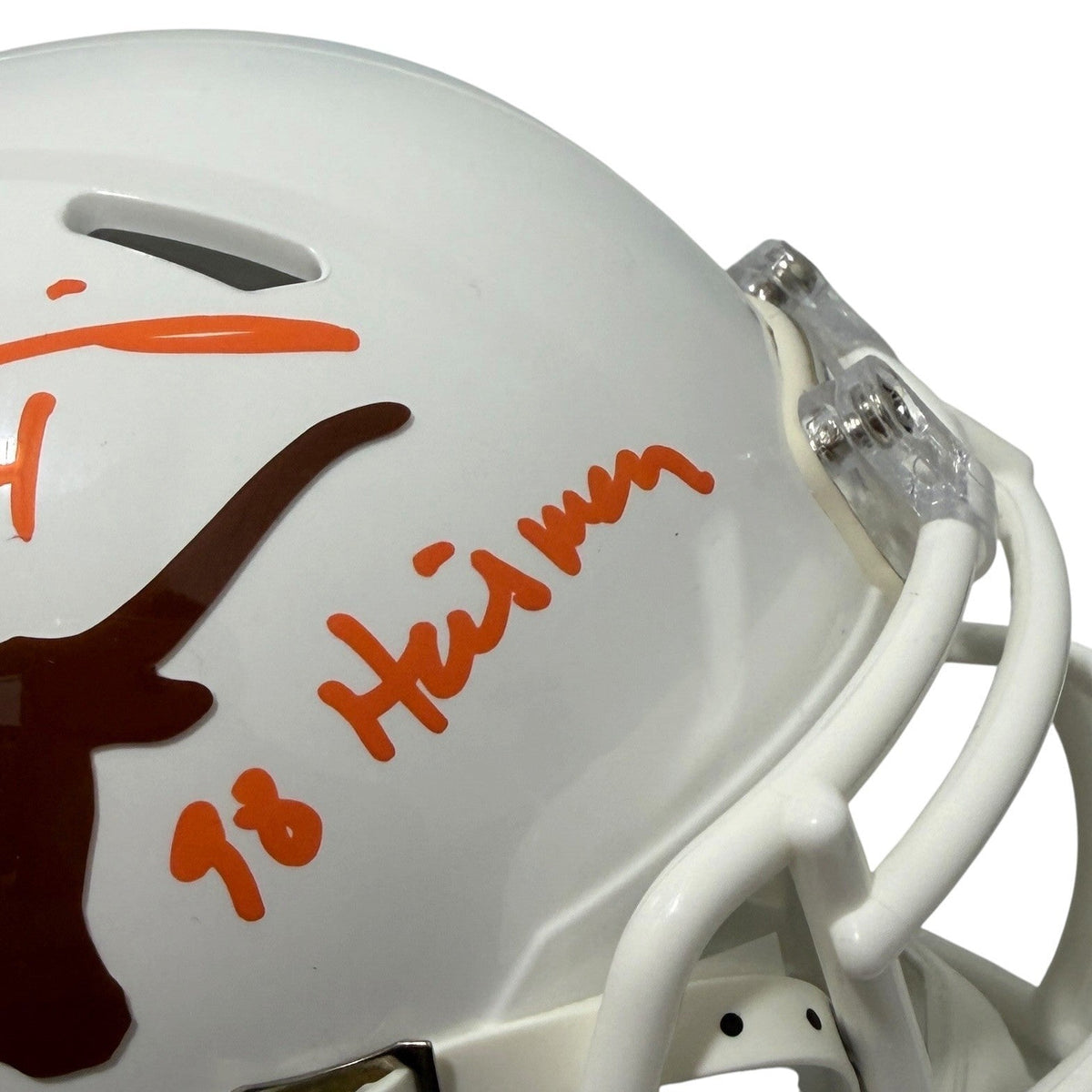 Ricky Williams Signed Texas Longhorns Mini Helmet w/ 98 Heisman JSA Witness COA