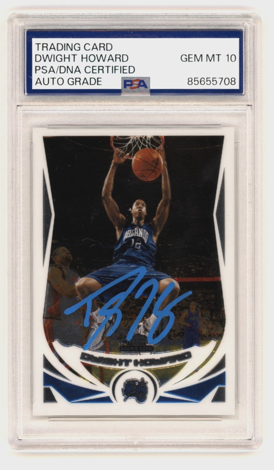 Dwight Howard 2004-05 Topps Chrome #166 Signed Rookie RC PSA 10 Auto Magic HOF