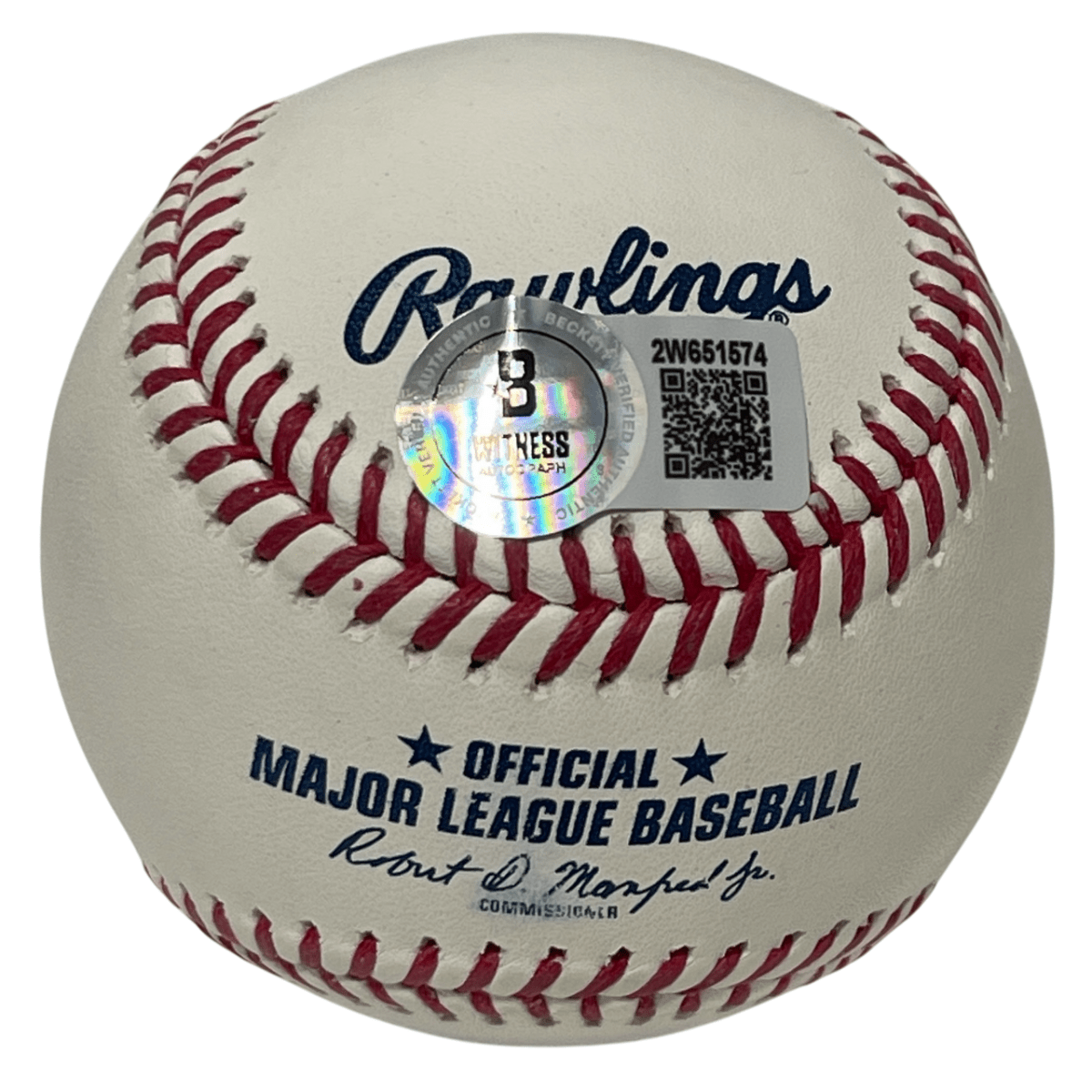 Robin Ventura Signed Autographed ROMLB Baseball Beckett Witness BAS COA