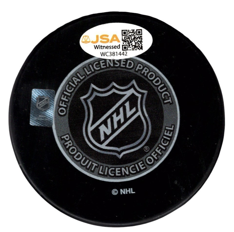 Mike Modano Signed Autographed Stars 1999 Stanley Cup Puck JSA Witness COA