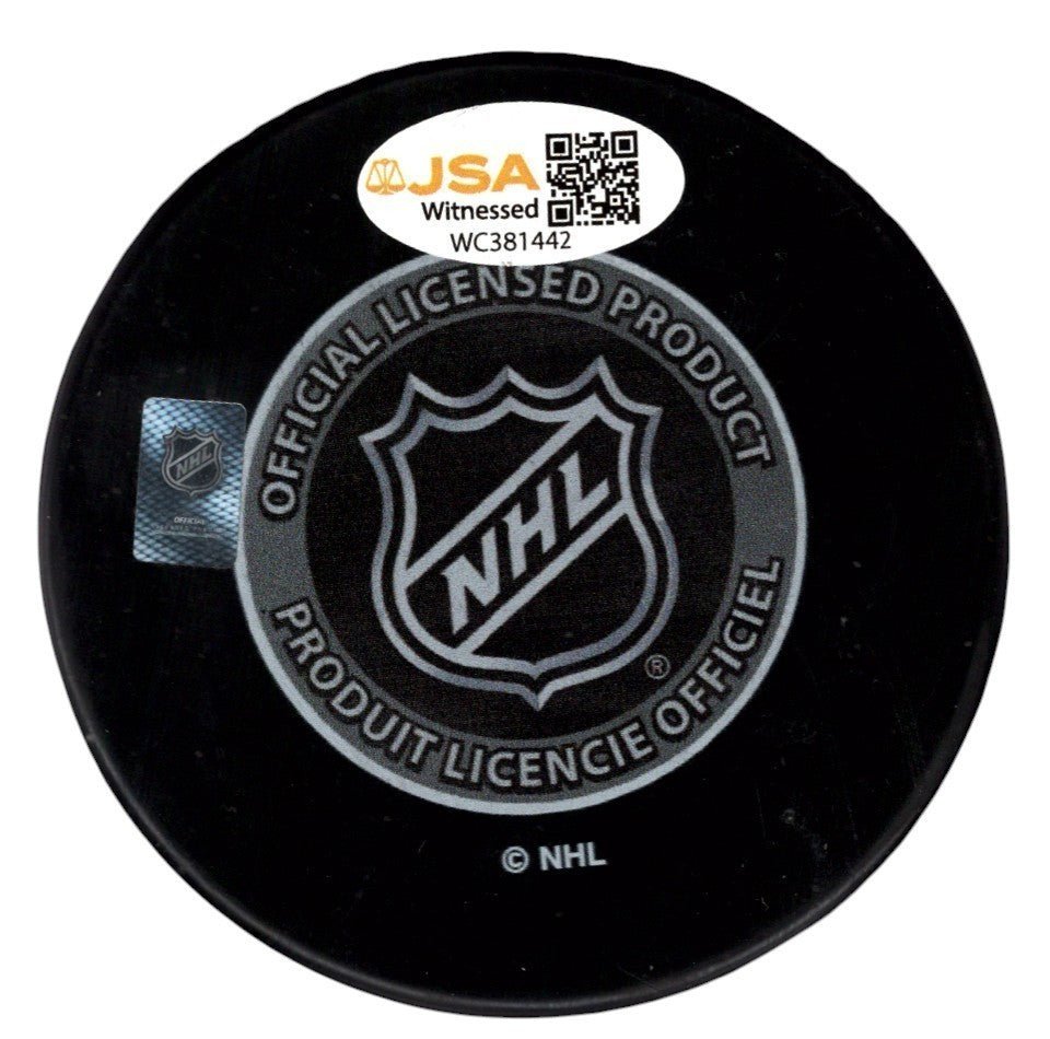 Mike Modano Signed Autographed Stars 1999 Stanley Cup Puck JSA Witness COA
