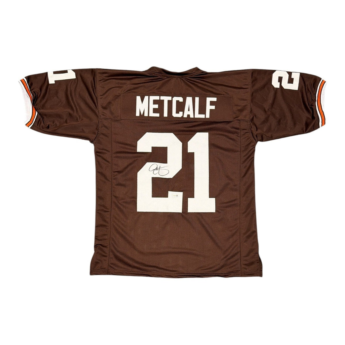 Eric Metcalf Signed Autographed Cleveland Browns Custom Jersey JSA Witness COA