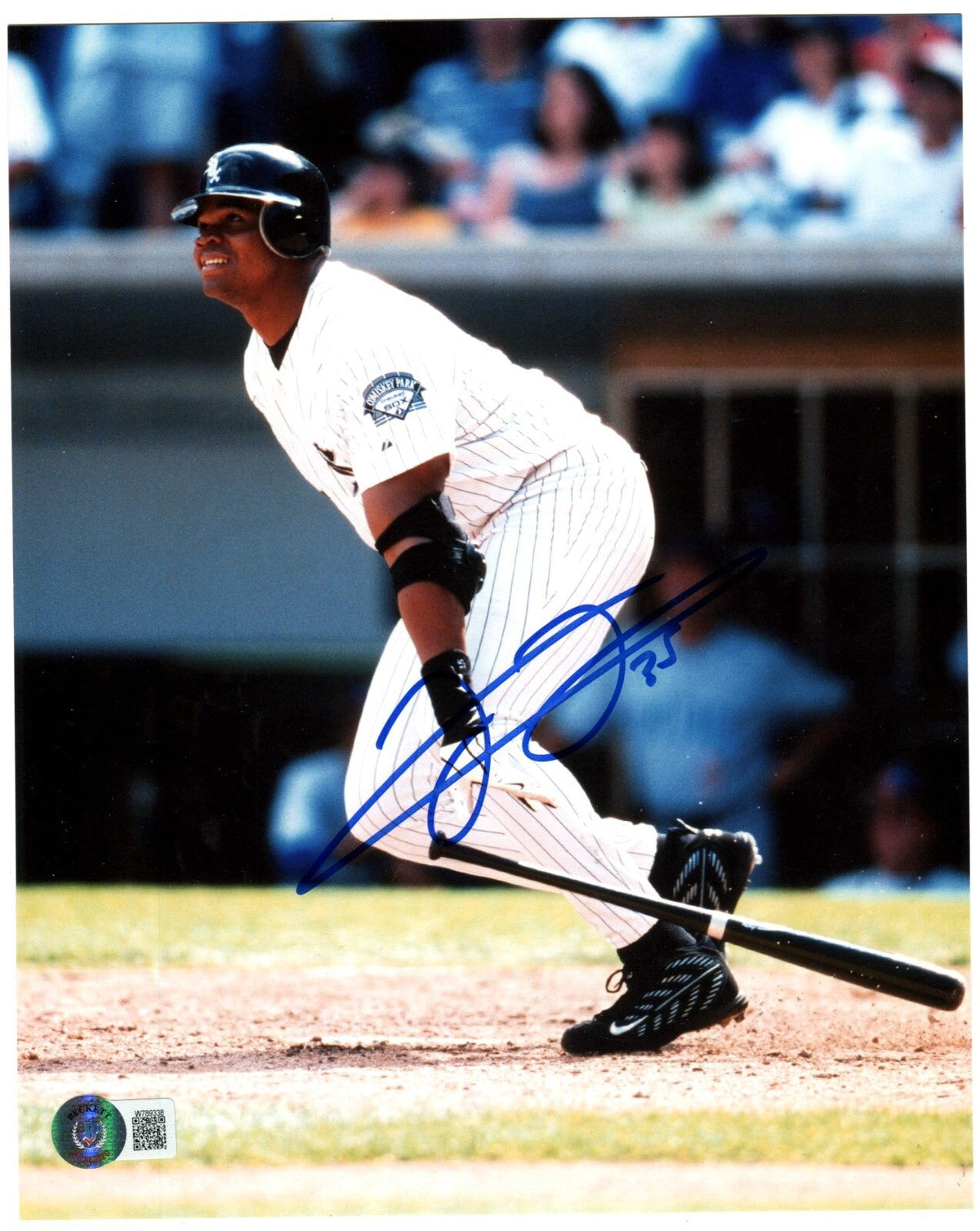 Frank Thomas Signed Chicago White Sox 8x10 Photo Beckett Witness BAS COA #3