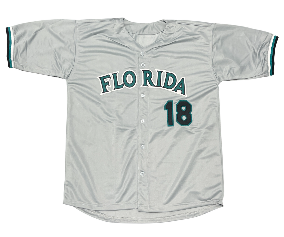 Moises Alou Signed Florida Marlins Custom Grey Jersey Beckett Witness BAS COA