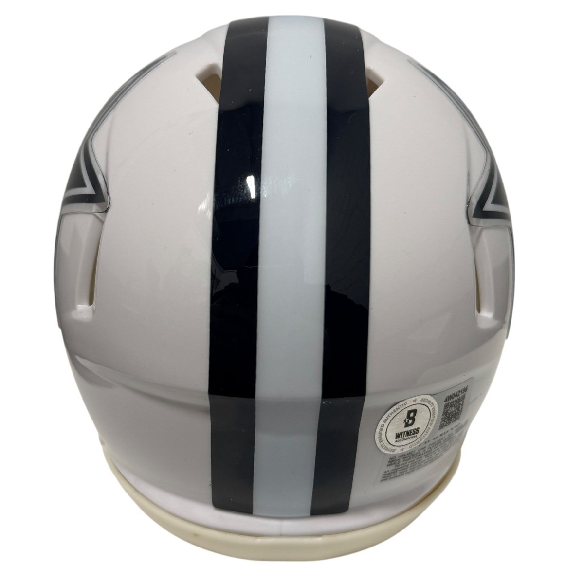 Brandon Aubrey Signed Dallas Cowboys Alt White Mini Helmet Beckett Wit. BAS COA