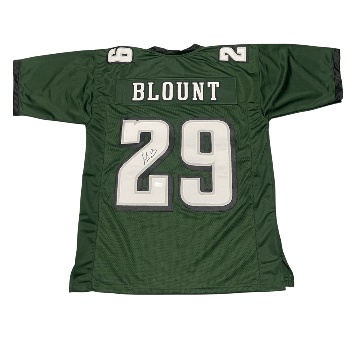 LeGarrette Blount Signed Eagles Custom Jersey Beckett Witness BAS COA