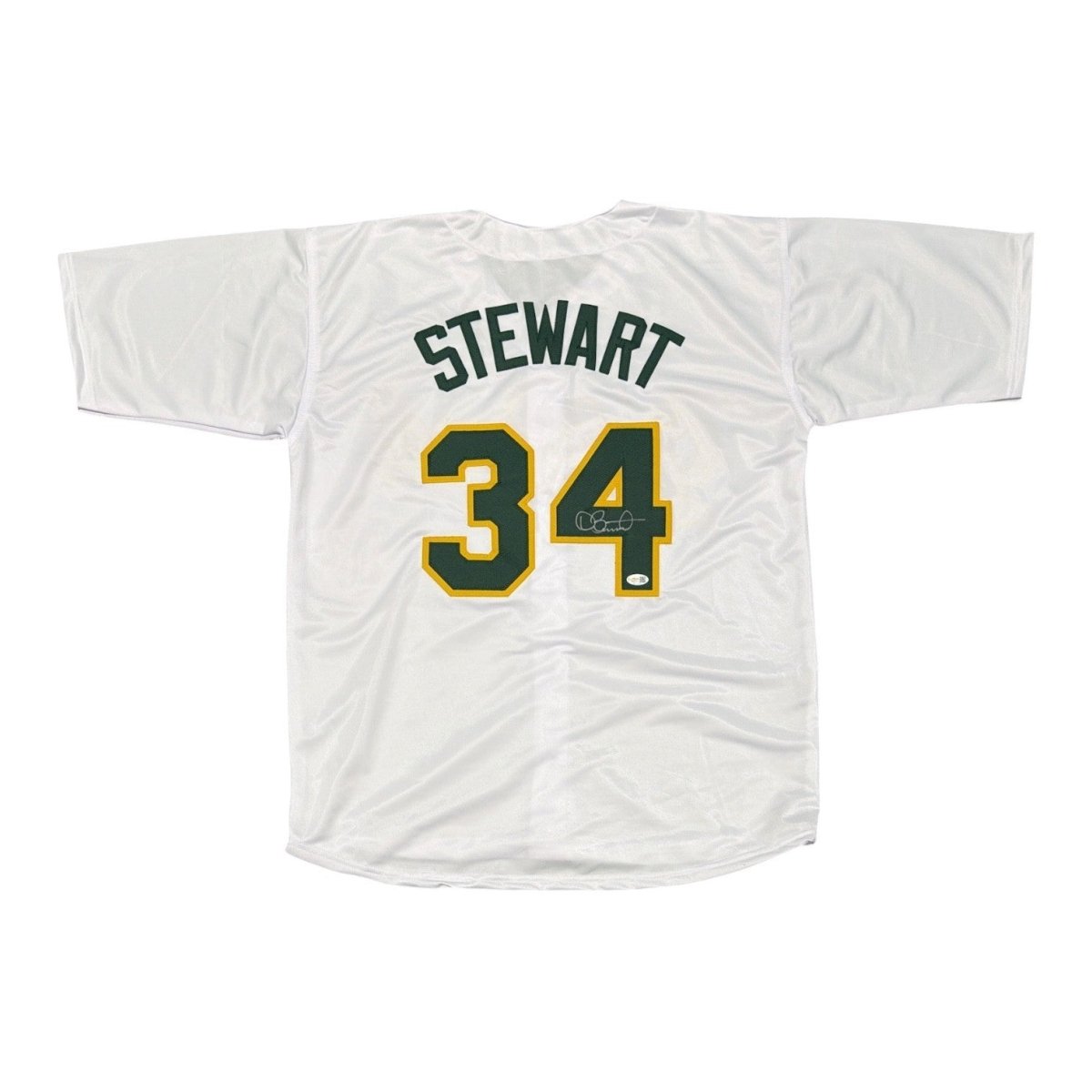 Dave Stewart Signed Autographed Oakland Athletics Custom Jersey JSA Witness COA