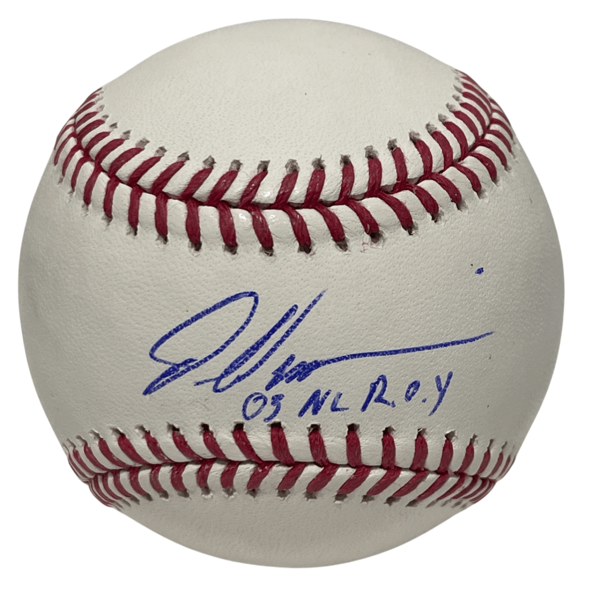 Dontrelle Willis Signed ROMLB Baseball w/ 03 NL ROY Beckett Witness BAS COA
