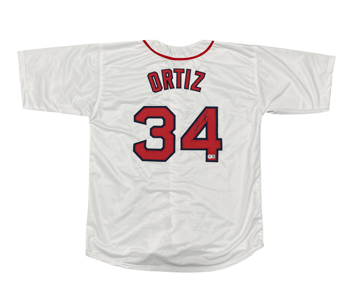 David Ortiz Signed Boston Red Sox Custom Jersey Beckett Witness BAS COA