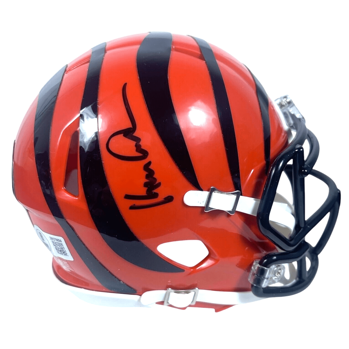 Ken Anderson Signed Bengals Speed Mini Helmet Beckett Witness BAS COA