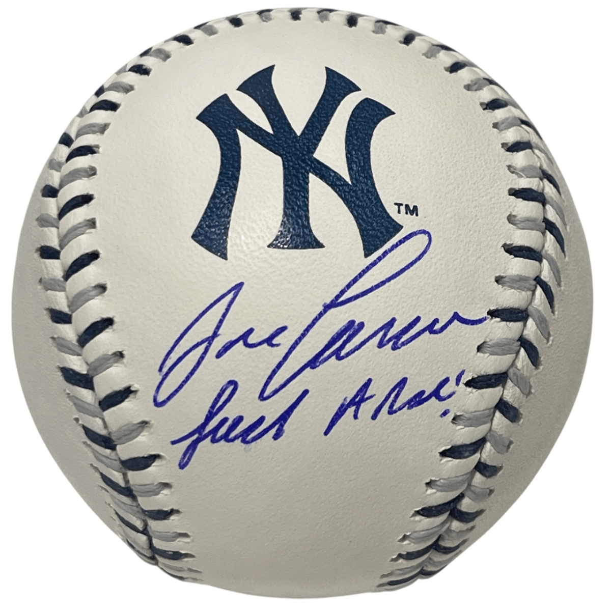 Jose Canseco Signed Yankees Logo ROMLB Baseball w/ F**k AROD! Beckett W BAS COA