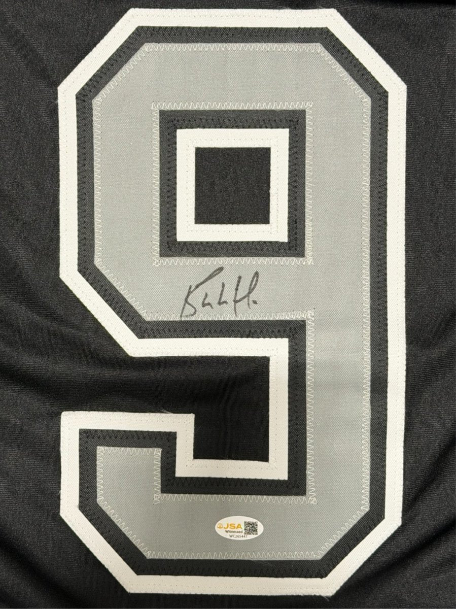 Bernie Nicholls Signed Los Angeles Kings Black Custom Jersey JSA Witness COA