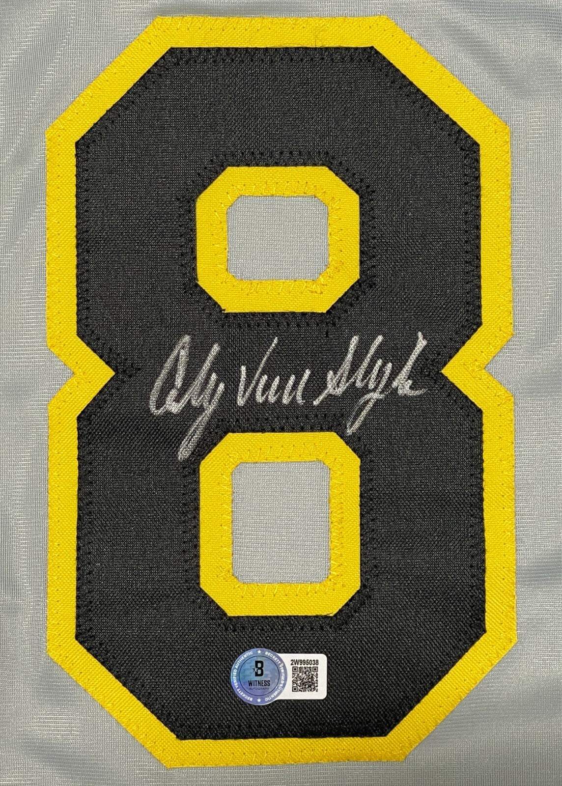 Andy Van Slyke Signed Pittsburgh Pirates Custom Jersey Beckett Witness BAS COA