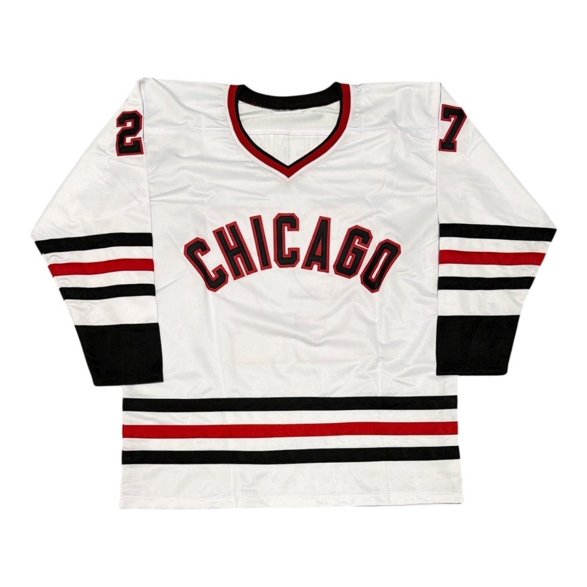 Jeremy Roenick Signed Blackhawks Custom Jersey w/ HOF 24 Beckett Witness BAS COA