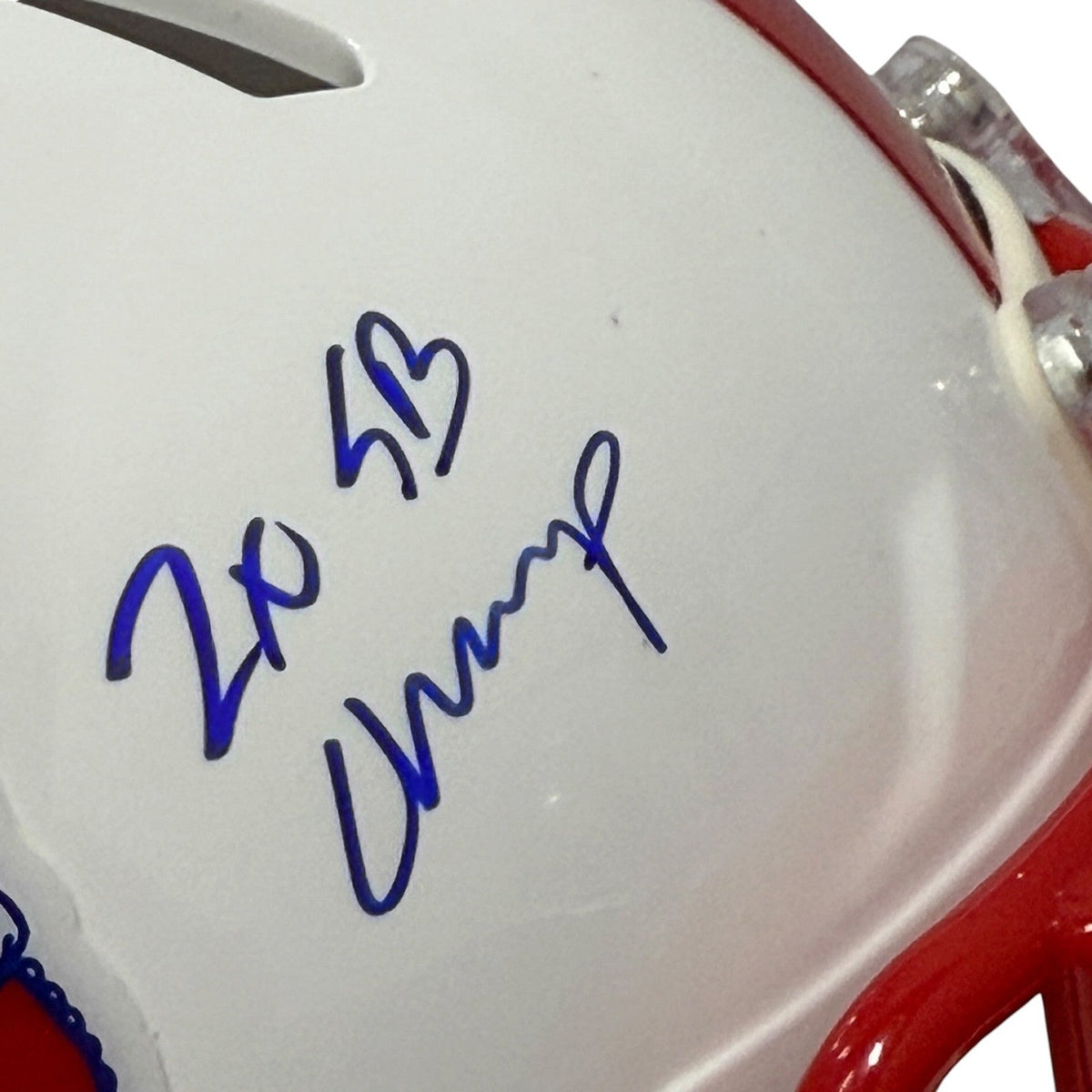 David Andrews Signed Patriots TB Mini Helmet w/ 2x SB Champ JSA Witness COA