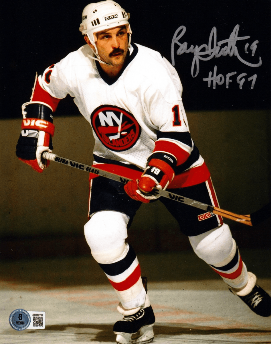 Bryan Trottier Signed Islanders 8x10 Photo w/ HOF 97 Beckett Wit BAS COA #4