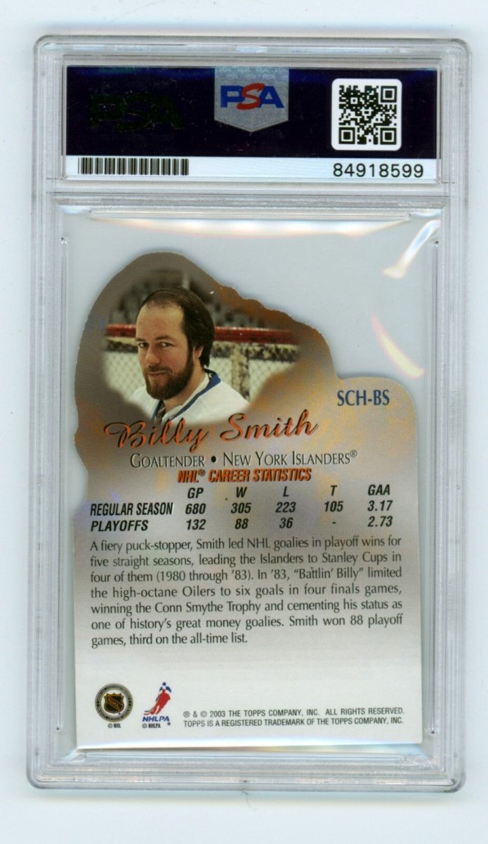 Billy Smith 2003 Topps Stanley Cup Heroes #SCH-BS Signed PSA Authentic Auto NYI