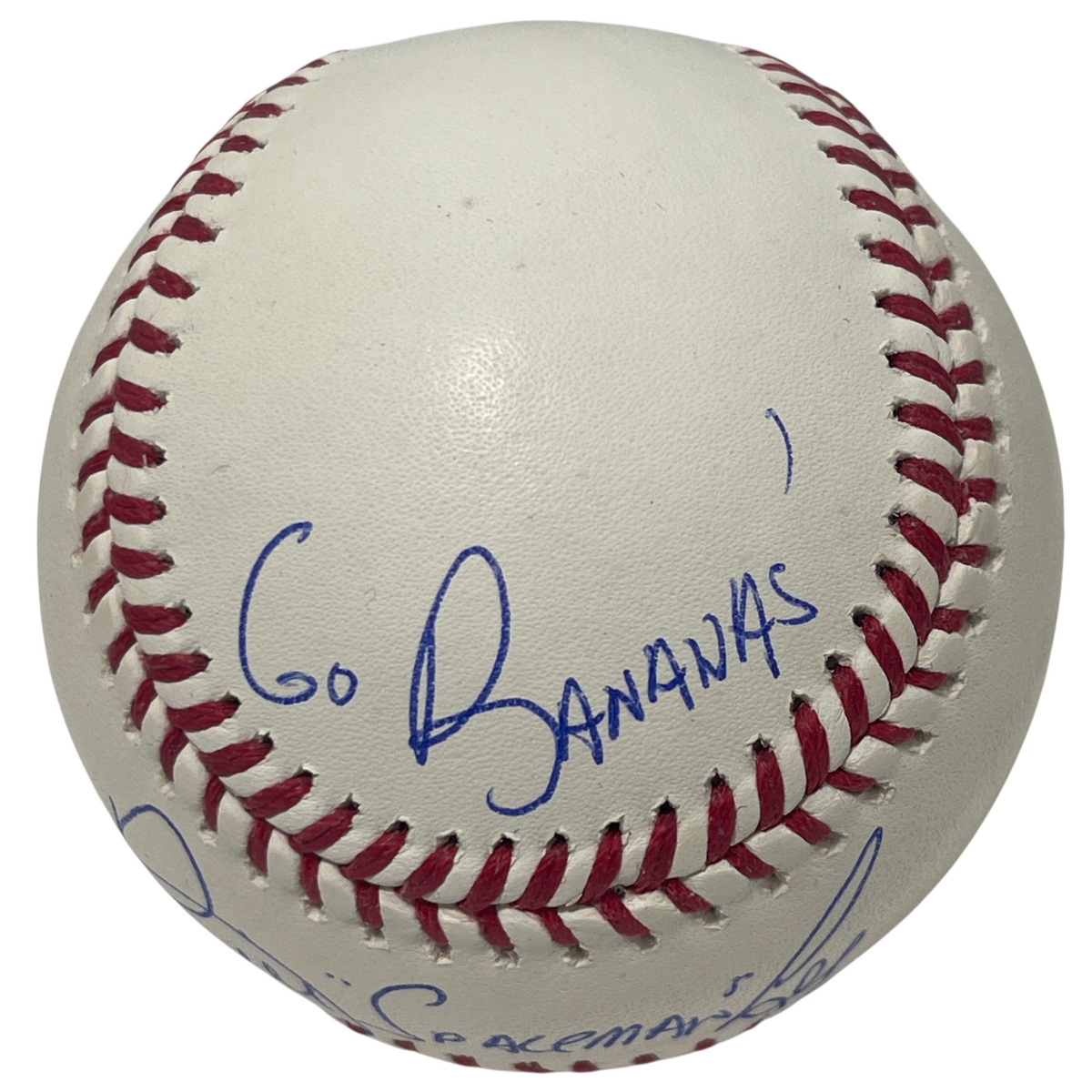 Bill Spaceman Lee Signed Rawlings ROMLB Baseball w/ Go Bananas Beckett W BAS COA