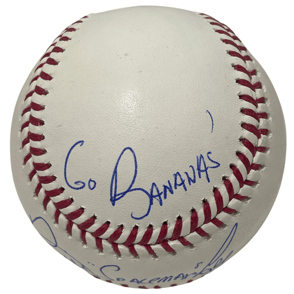 Bill Spaceman Lee Signed Rawlings ROMLB Baseball w/ Go Bananas Beckett W BAS COA