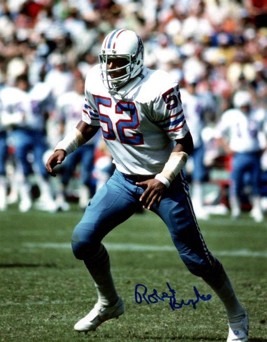 Robert Brazile Signed Autographed Houston Oilers 8x10 Photo LSCM COA #3