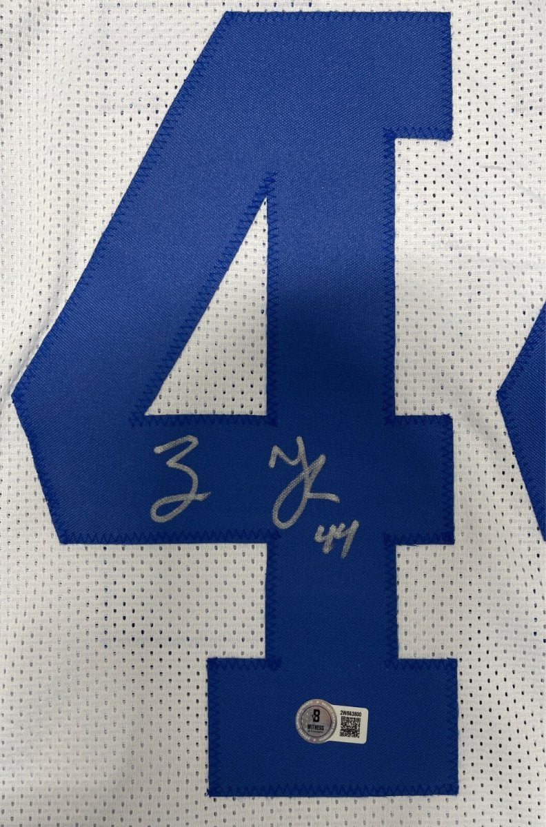 Zaire Franklin Signed Indianapolis Colts Custom Jersey Beckett Witness BAS COA