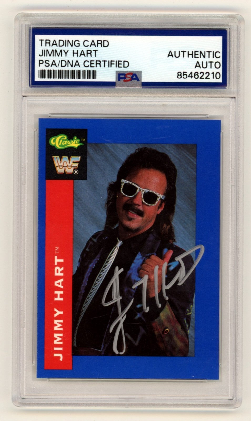 Jimmy Hart 1991 Classic #43 WWF Superstars Signed Auto PSA Authentic Auto HOF