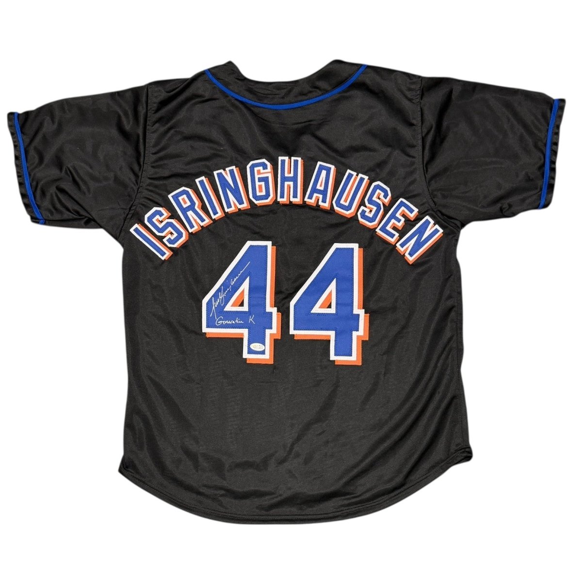 Jason Isringhausen Signed Mets Custom Jersey w/ Generation K JSA Witness COA