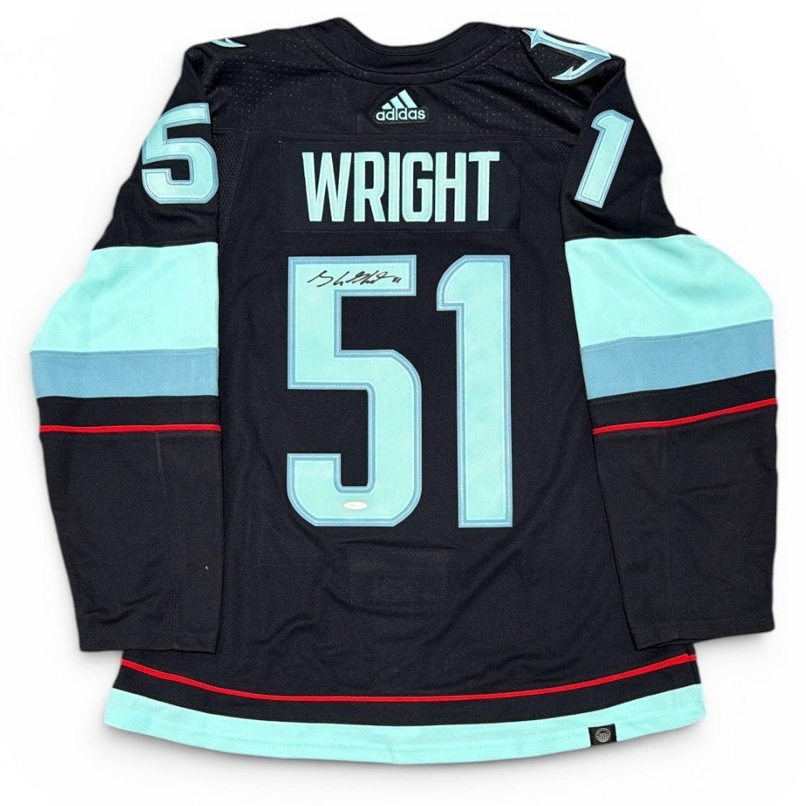 Shane Wright Signed Autographed Seattle Kraken Adidas Jersey Upper Deck UDA COA
