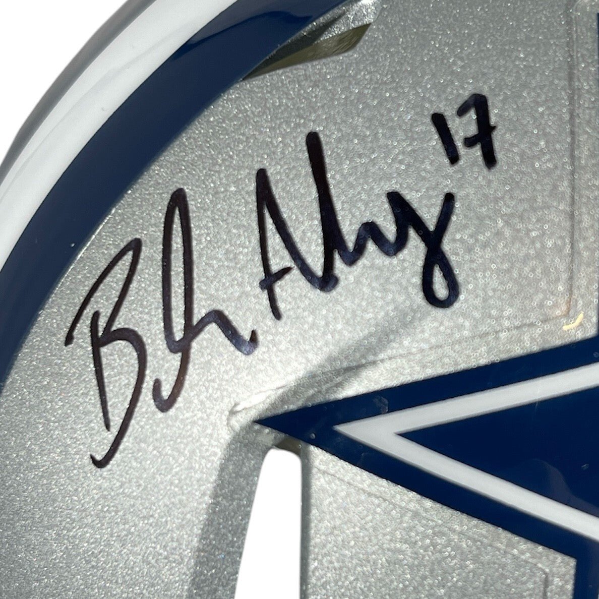 Brandon Aubrey Signed Cowboys Mini Helmet w/ Scoring Leader Beckett Wit BAS COA