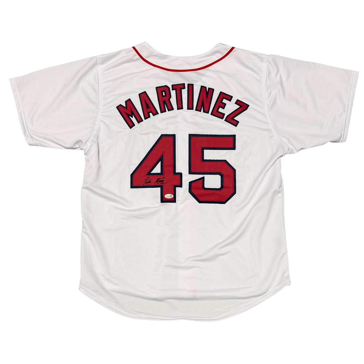 Pedro Martinez Signed Boston Red Sox Custom White Jersey JSA Witness COA