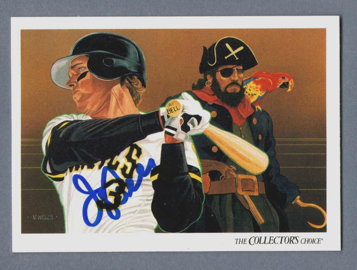 Jay Bell Signed Autographed 1993 Upper Deck #830 LSCM COA Pittsburgh Pirates