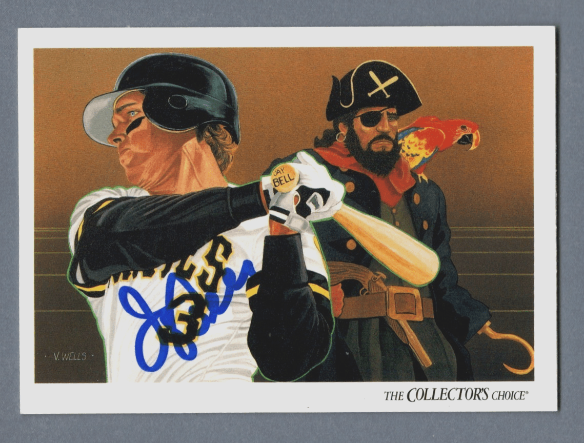 Jay Bell Signed Autographed 1993 Upper Deck #830 LSCM COA Pittsburgh Pirates