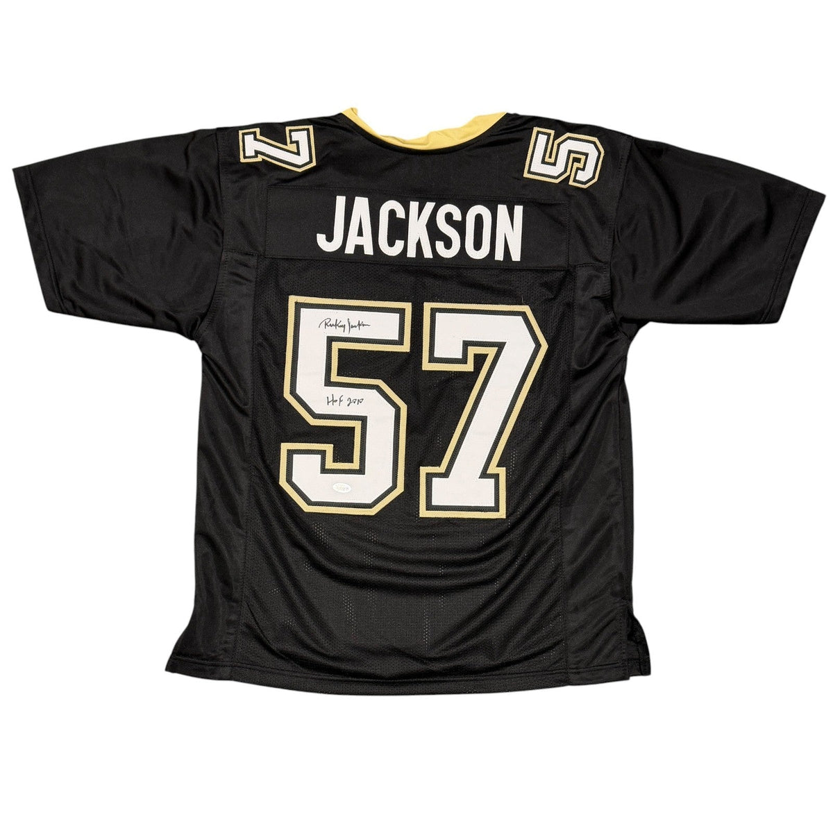 Rickey Jackson Signed New Orleans Saints Custom Jersey w/ HOF 2010 JSA Wit COA