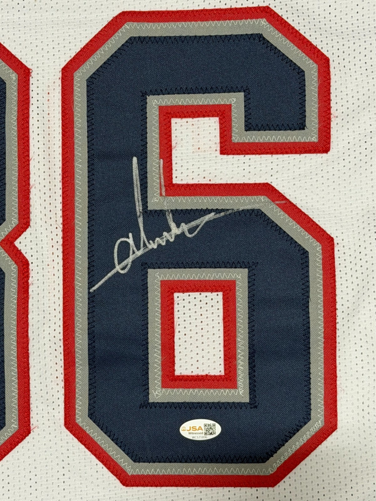 Andres Borregales Signed New England Patriots Custom Jersey JSA Witness COA