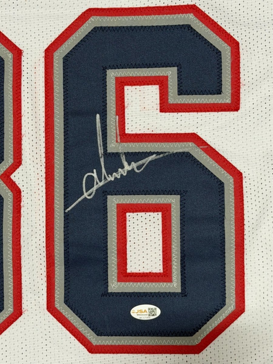 Andres Borregales Signed New England Patriots Custom Jersey JSA Witness COA
