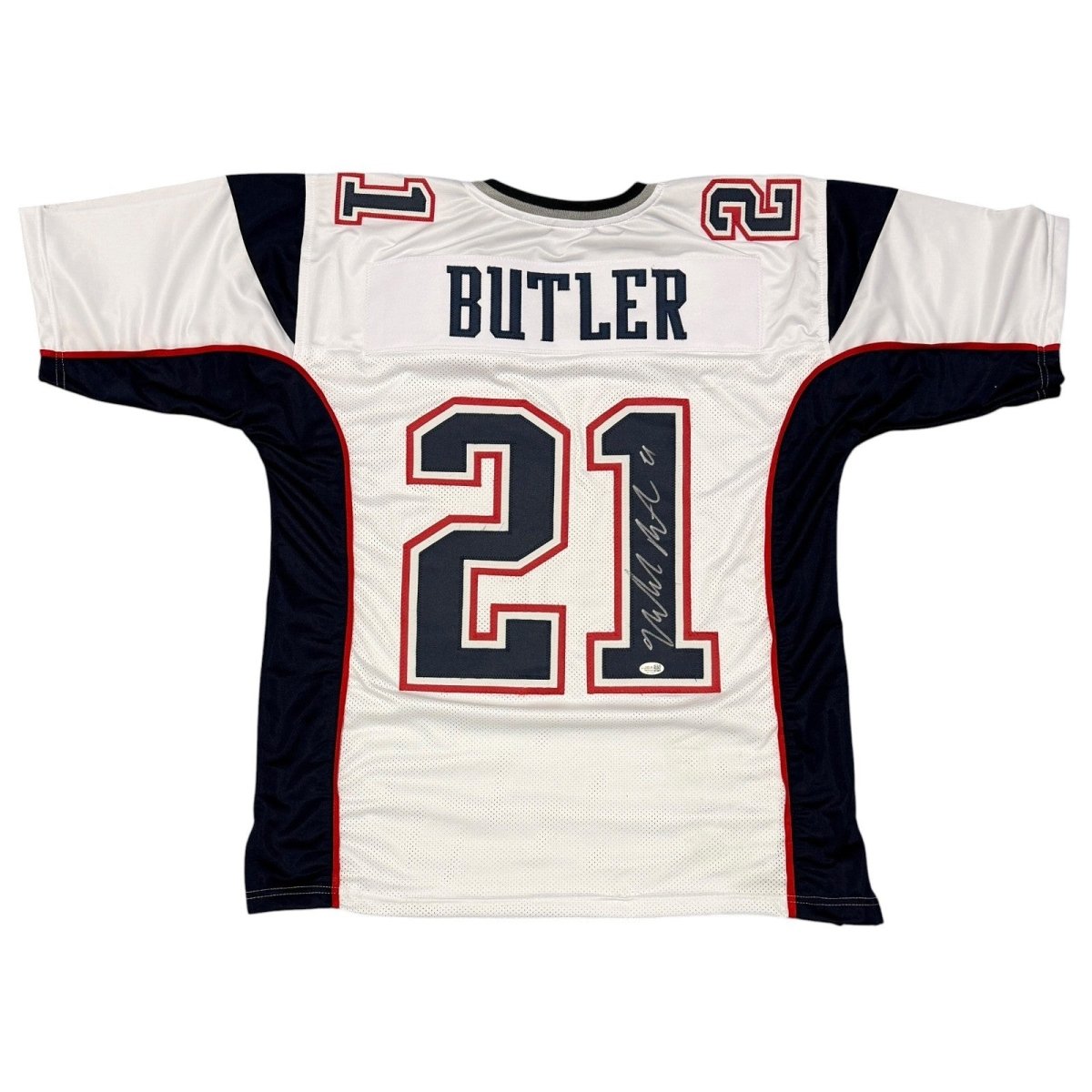 Malcolm Butler Signed New England Patriots Custom Jersey JSA Witness COA