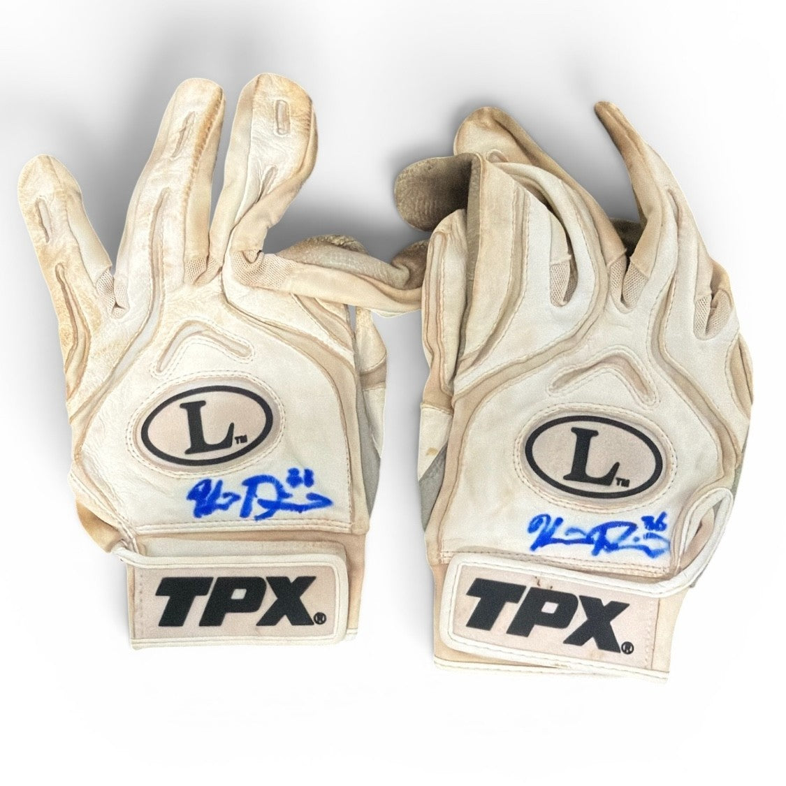 Kevin Plawecki Signed Game Used GU Batting Gloves TPX New York Mets LSCM COA