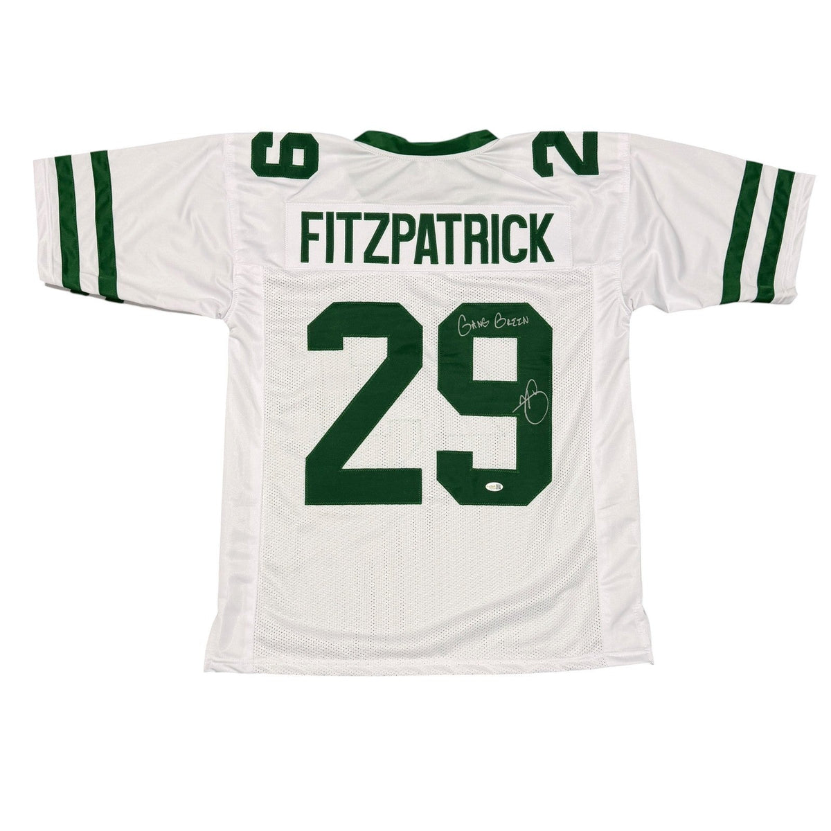 Minkah Fitzpatrick Signed New York Jets Custom Jersey  w/ Gang Green JSA Wit COA
