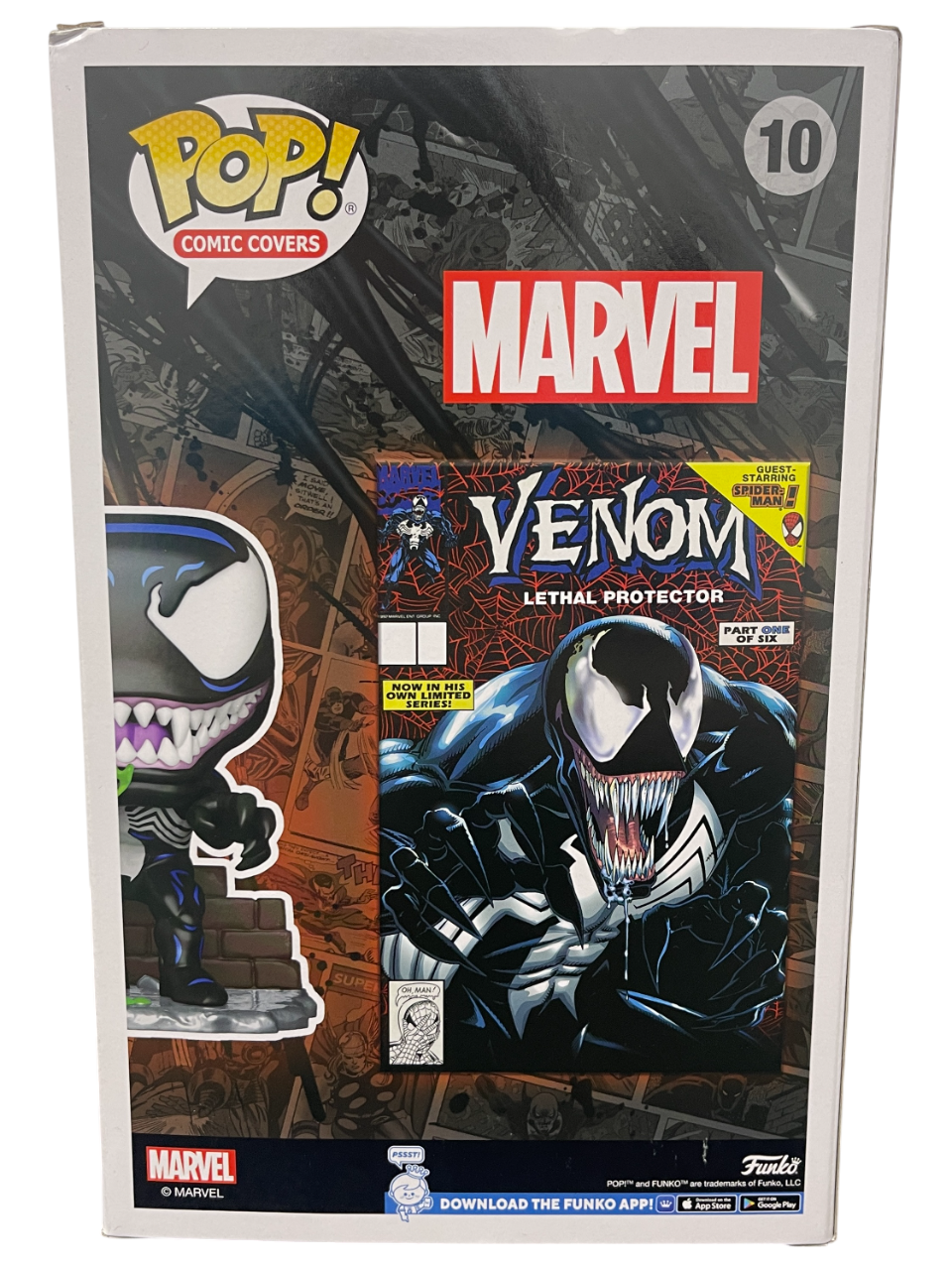 Tom Hardy Signed Venom Funko Pop Comic #10 w Sam De La Rosa Sketch BAS JSA COA B